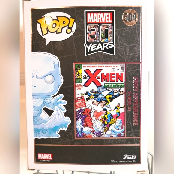 New Funko Pop! Marvel 80th Iceman Bobble-Head #504 - Picture 3 of 7